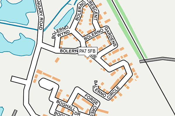 PA7 5FB map - OS OpenMap – Local (Ordnance Survey)