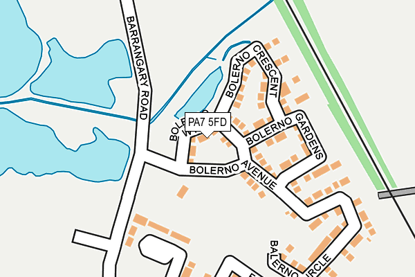 PA7 5FD map - OS OpenMap – Local (Ordnance Survey)