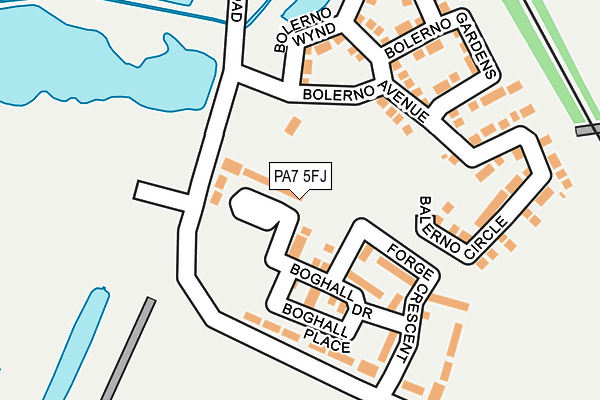 PA7 5FJ map - OS OpenMap – Local (Ordnance Survey)