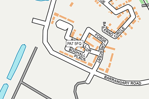 PA7 5FQ map - OS OpenMap – Local (Ordnance Survey)