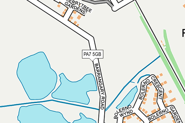 PA7 5GB map - OS OpenMap – Local (Ordnance Survey)
