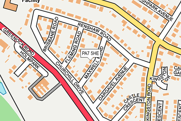 PA7 5HE map - OS OpenMap – Local (Ordnance Survey)