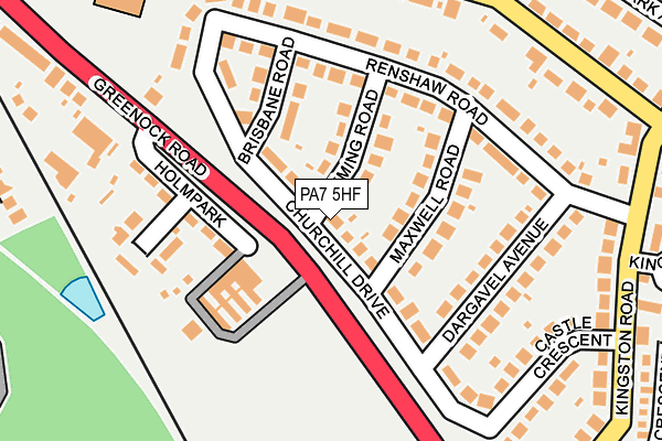 PA7 5HF map - OS OpenMap – Local (Ordnance Survey)