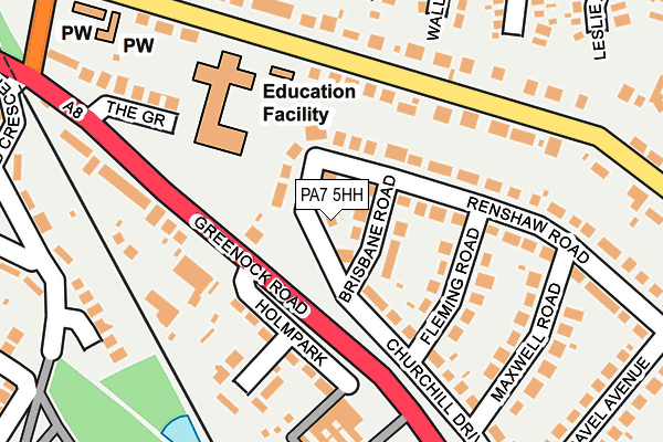 PA7 5HH map - OS OpenMap – Local (Ordnance Survey)