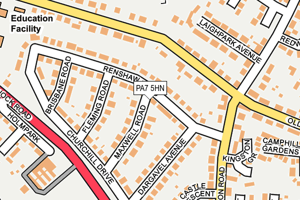 PA7 5HN map - OS OpenMap – Local (Ordnance Survey)