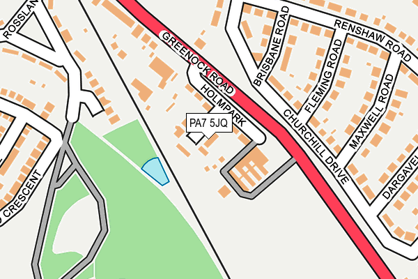 PA7 5JQ map - OS OpenMap – Local (Ordnance Survey)