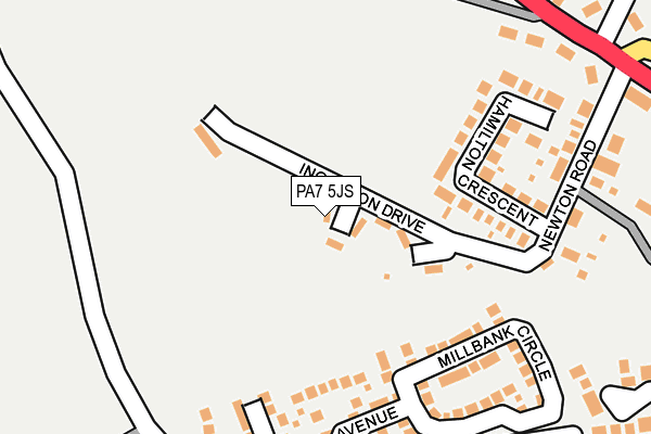 PA7 5JS map - OS OpenMap – Local (Ordnance Survey)