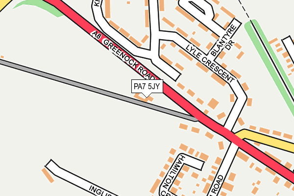 PA7 5JY map - OS OpenMap – Local (Ordnance Survey)
