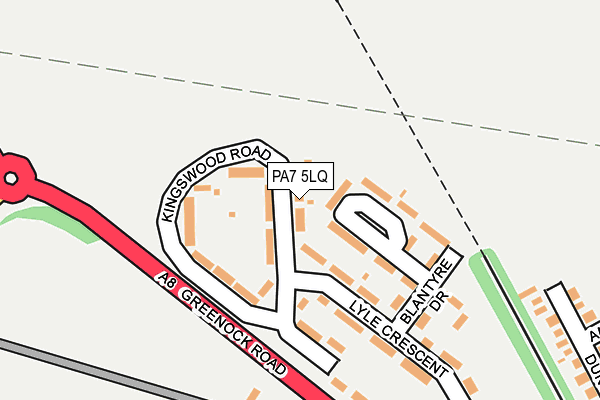 PA7 5LQ map - OS OpenMap – Local (Ordnance Survey)