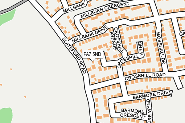 PA7 5ND map - OS OpenMap – Local (Ordnance Survey)