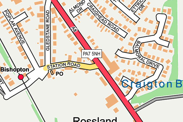 PA7 5NH map - OS OpenMap – Local (Ordnance Survey)