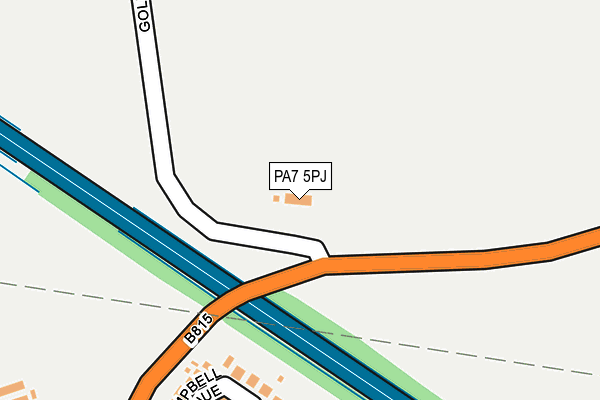 PA7 5PJ map - OS OpenMap – Local (Ordnance Survey)