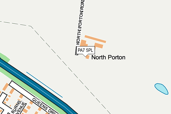 PA7 5PL map - OS OpenMap – Local (Ordnance Survey)