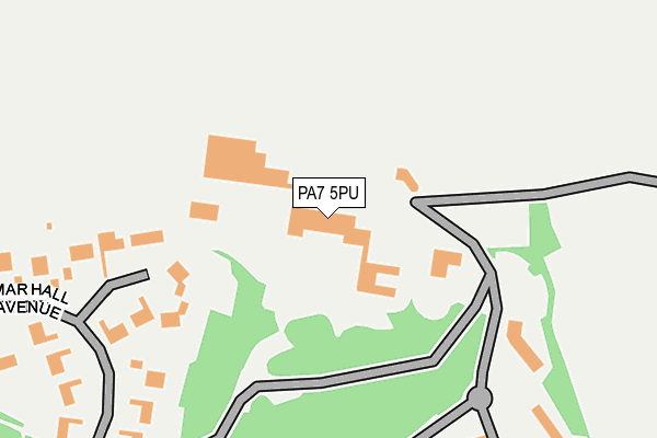 PA7 5PU map - OS OpenMap – Local (Ordnance Survey)