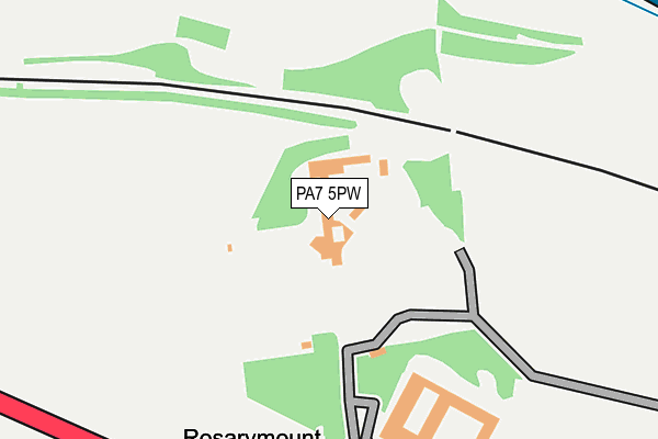 PA7 5PW map - OS OpenMap – Local (Ordnance Survey)
