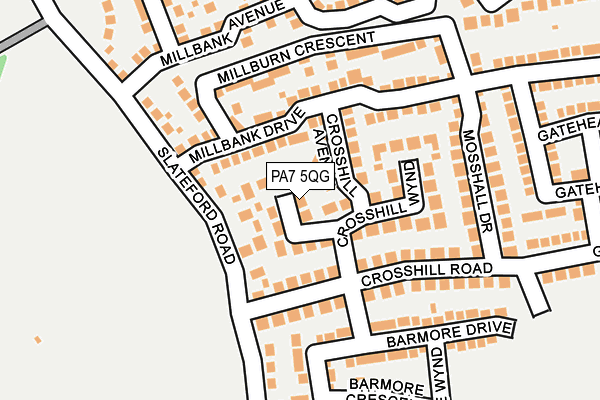 PA7 5QG map - OS OpenMap – Local (Ordnance Survey)