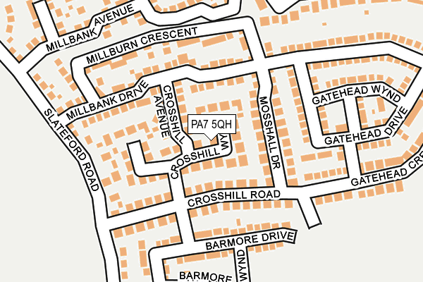 PA7 5QH map - OS OpenMap – Local (Ordnance Survey)