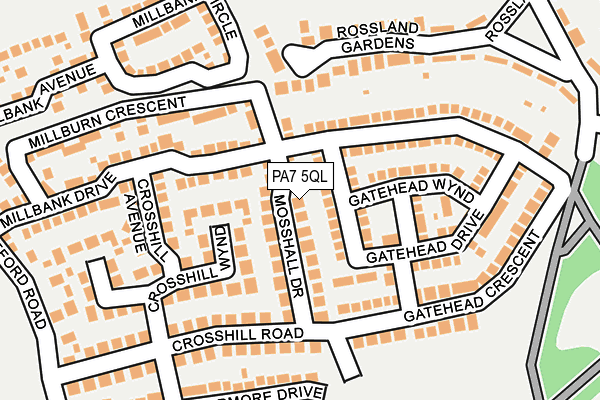 PA7 5QL map - OS OpenMap – Local (Ordnance Survey)
