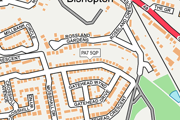 PA7 5QP map - OS OpenMap – Local (Ordnance Survey)