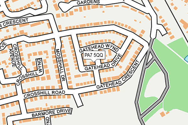 PA7 5QQ map - OS OpenMap – Local (Ordnance Survey)