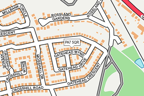 PA7 5QR map - OS OpenMap – Local (Ordnance Survey)