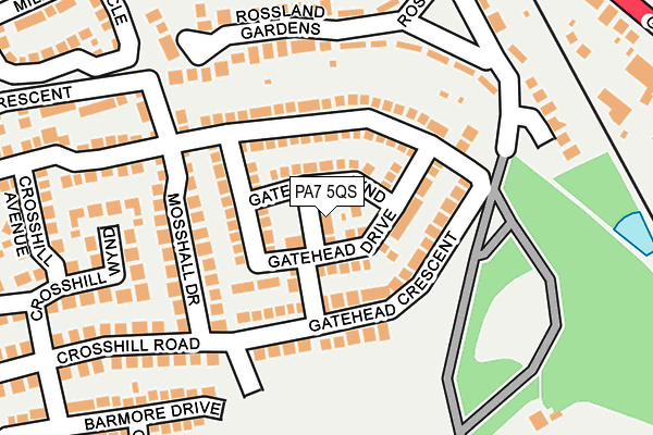PA7 5QS map - OS OpenMap – Local (Ordnance Survey)