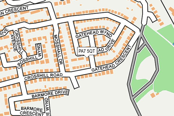 PA7 5QT map - OS OpenMap – Local (Ordnance Survey)