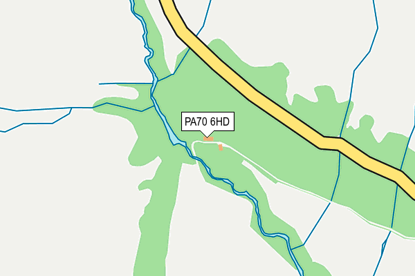 PA70 6HD map - OS OpenMap – Local (Ordnance Survey)
