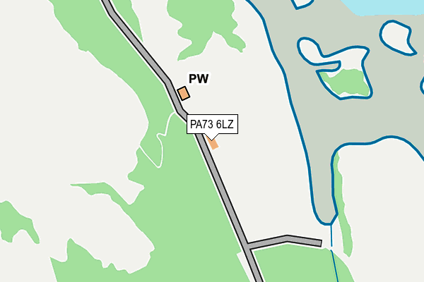 PA73 6LZ map - OS OpenMap – Local (Ordnance Survey)