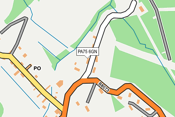 PA75 6GN map - OS OpenMap – Local (Ordnance Survey)