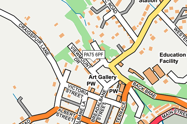 PA75 6PF map - OS OpenMap – Local (Ordnance Survey)