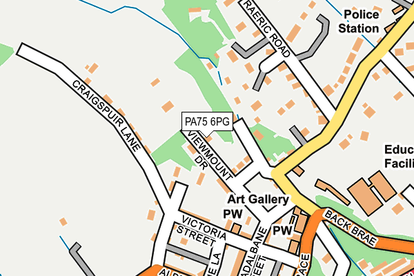 PA75 6PG map - OS OpenMap – Local (Ordnance Survey)