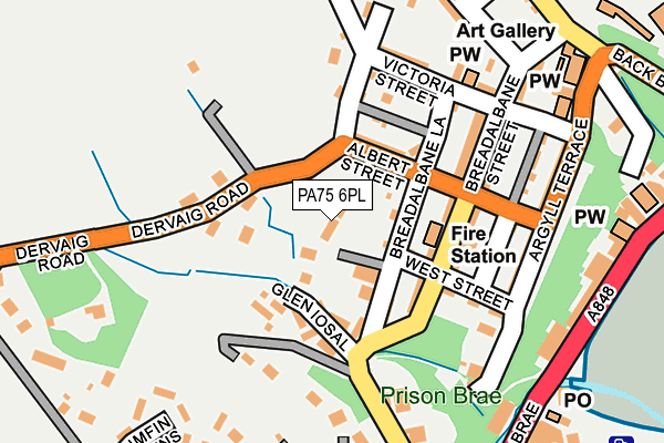 PA75 6PL map - OS OpenMap – Local (Ordnance Survey)