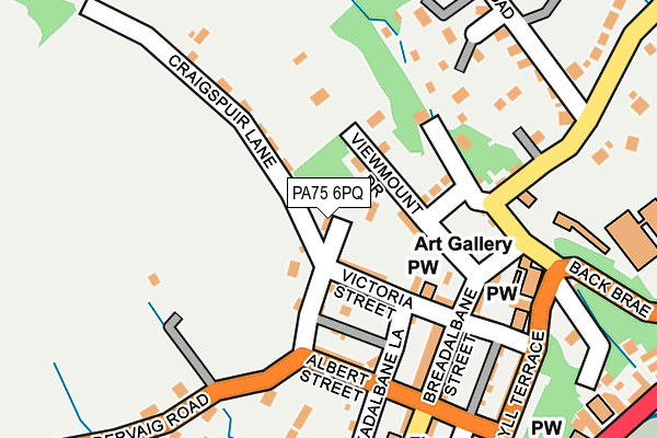 PA75 6PQ map - OS OpenMap – Local (Ordnance Survey)