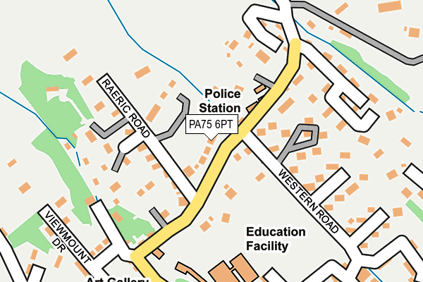 PA75 6PT map - OS OpenMap – Local (Ordnance Survey)