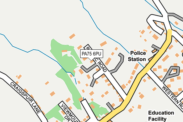 PA75 6PU map - OS OpenMap – Local (Ordnance Survey)