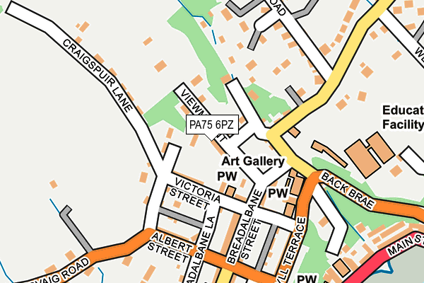 PA75 6PZ map - OS OpenMap – Local (Ordnance Survey)