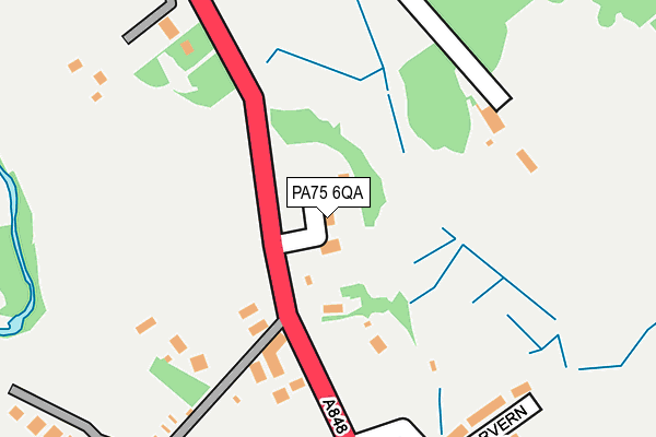 PA75 6QA map - OS OpenMap – Local (Ordnance Survey)