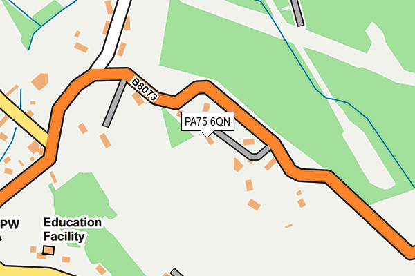 PA75 6QN map - OS OpenMap – Local (Ordnance Survey)