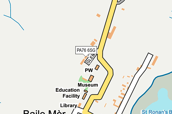 PA76 6SG map - OS OpenMap – Local (Ordnance Survey)