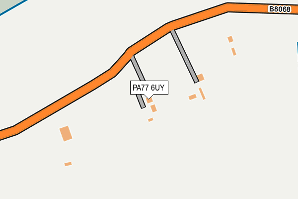 PA77 6UY map - OS OpenMap – Local (Ordnance Survey)