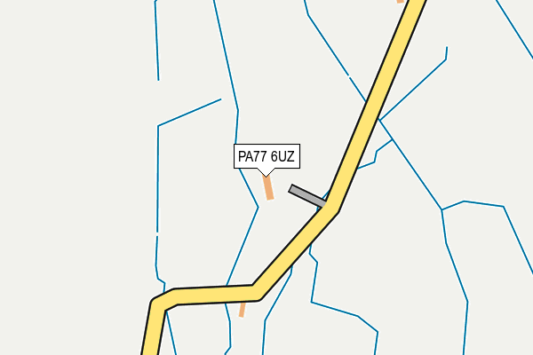 PA77 6UZ map - OS OpenMap – Local (Ordnance Survey)