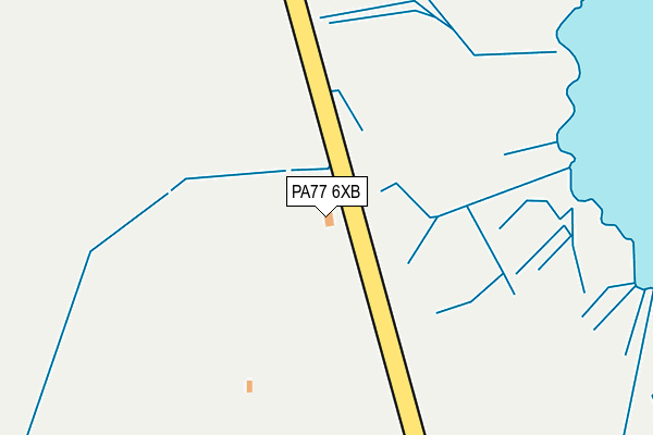 PA77 6XB map - OS OpenMap – Local (Ordnance Survey)