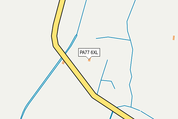PA77 6XL map - OS OpenMap – Local (Ordnance Survey)