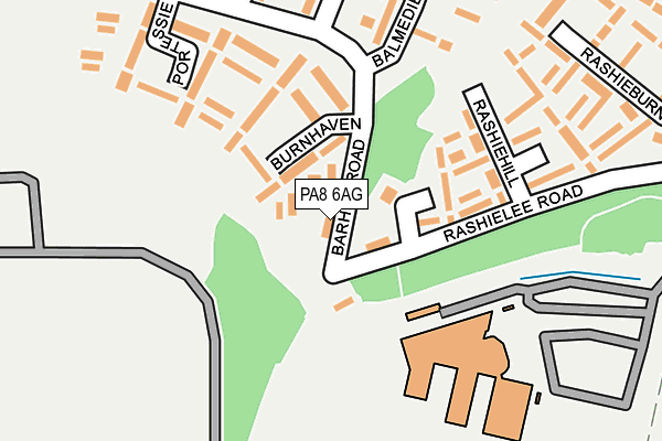 PA8 6AG map - OS OpenMap – Local (Ordnance Survey)