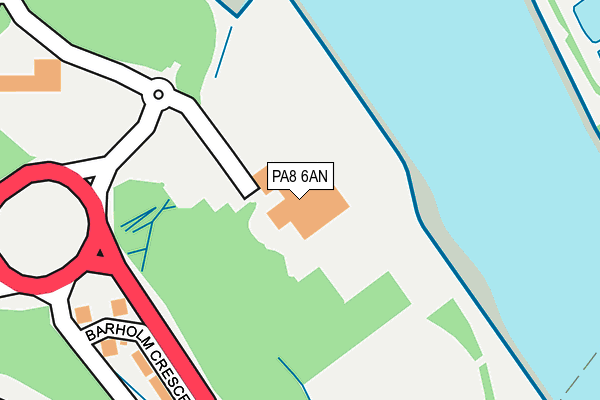 PA8 6AN map - OS OpenMap – Local (Ordnance Survey)