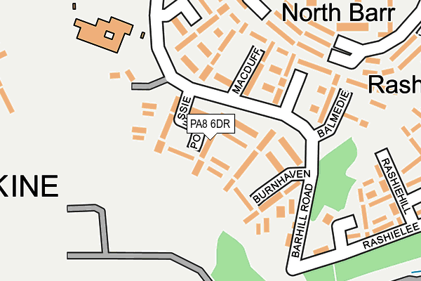 PA8 6DR map - OS OpenMap – Local (Ordnance Survey)