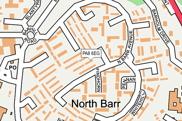 PA8 6EG map - OS OpenMap – Local (Ordnance Survey)