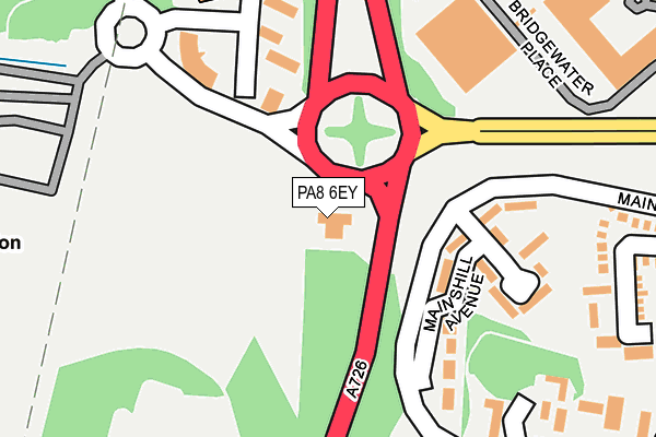 PA8 6EY map - OS OpenMap – Local (Ordnance Survey)