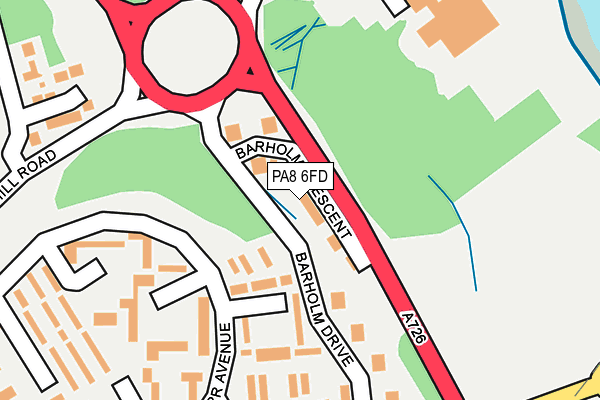 PA8 6FD map - OS OpenMap – Local (Ordnance Survey)